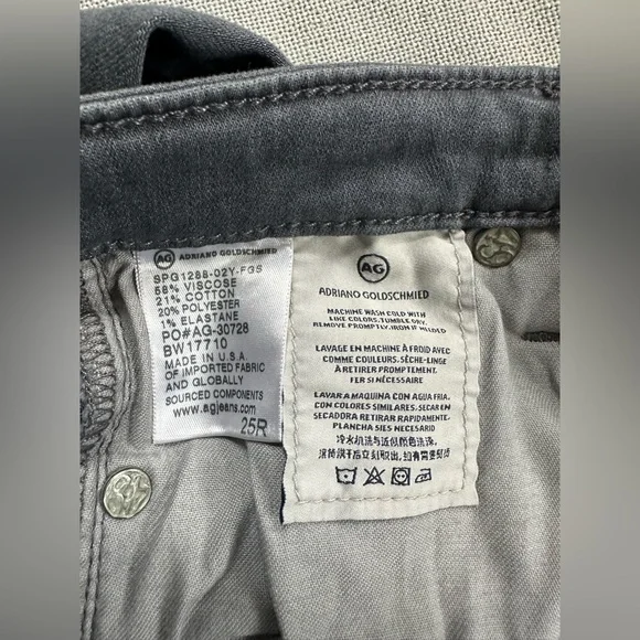 New AG Adriano Goldschmied AG-ED Denim Jeans Gray - Picture 6 of 8